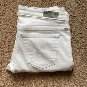 AG Adriano Goldschmied white denim jeans